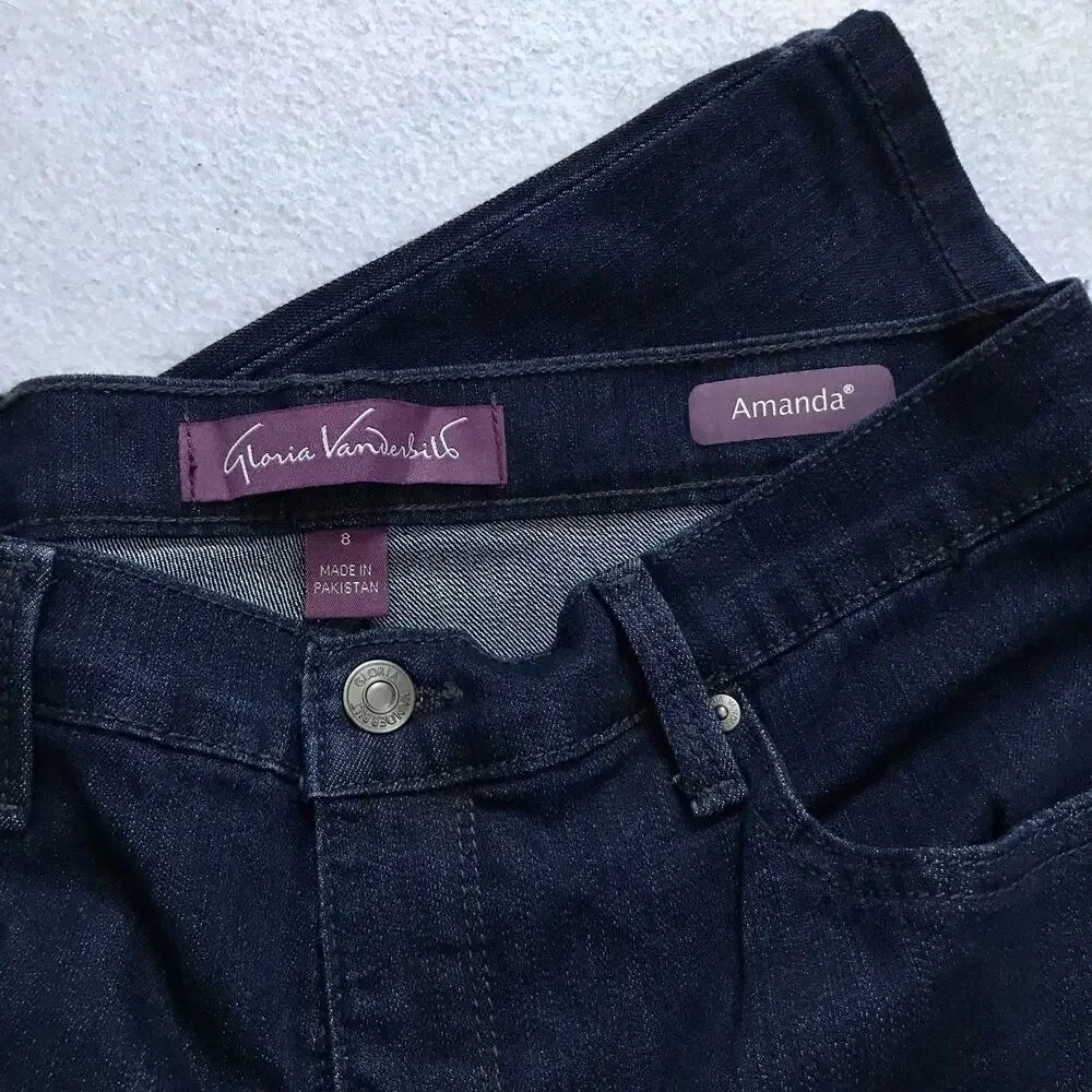 Gloria Vanderbilt NWOT Amanda The Original Slimming Jeans Women 8 Average
